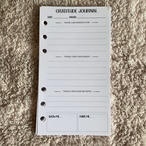 Gratitude Journal Planner Pages